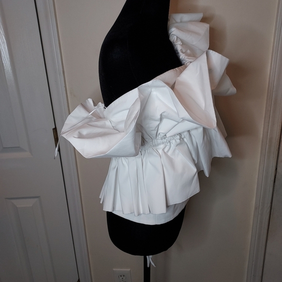 ZARA poplin top with ruffles - Picture 11 of 11